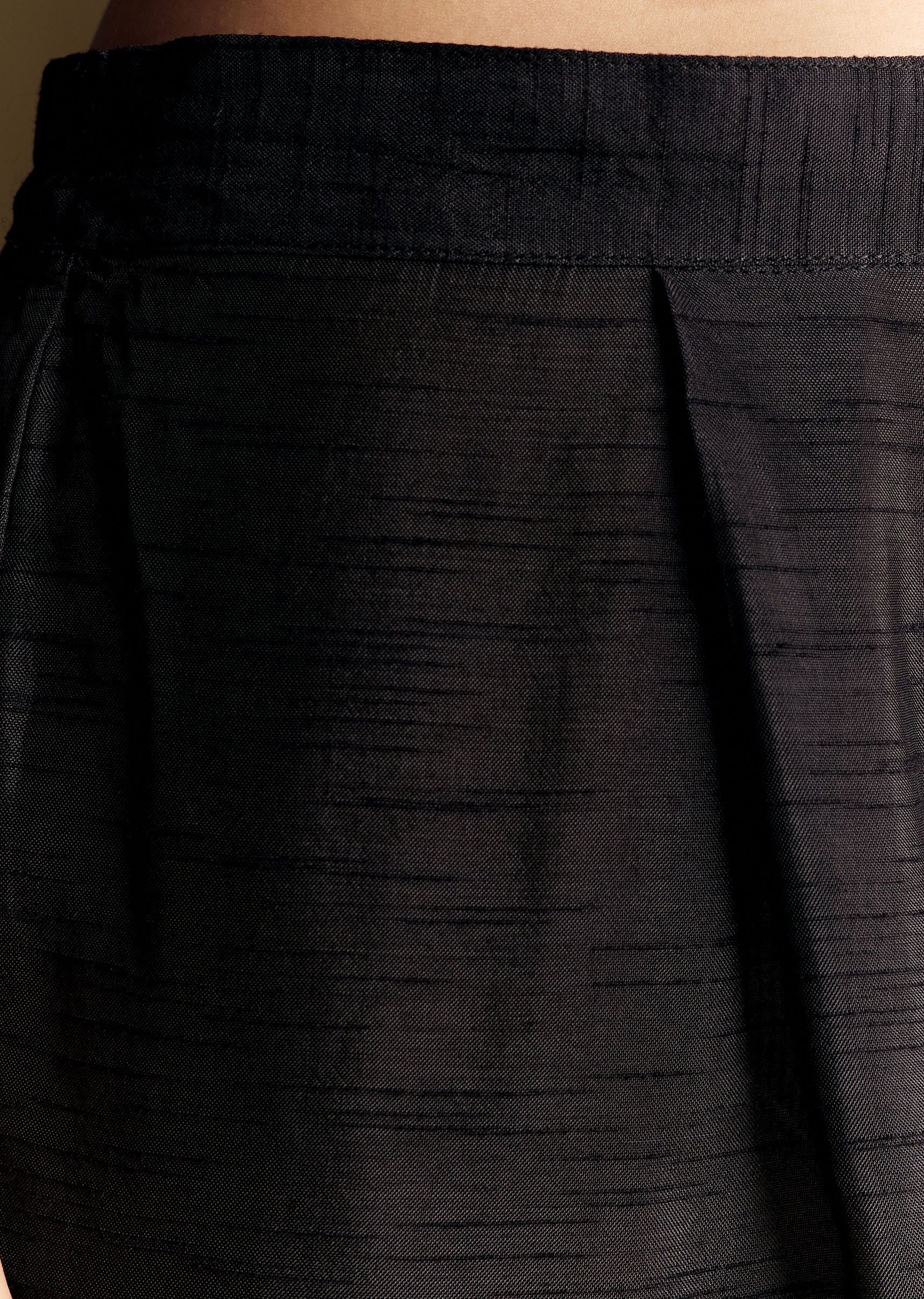Black Chanderi Anarkali Suit With Moti And Sequins Work - Image 6
