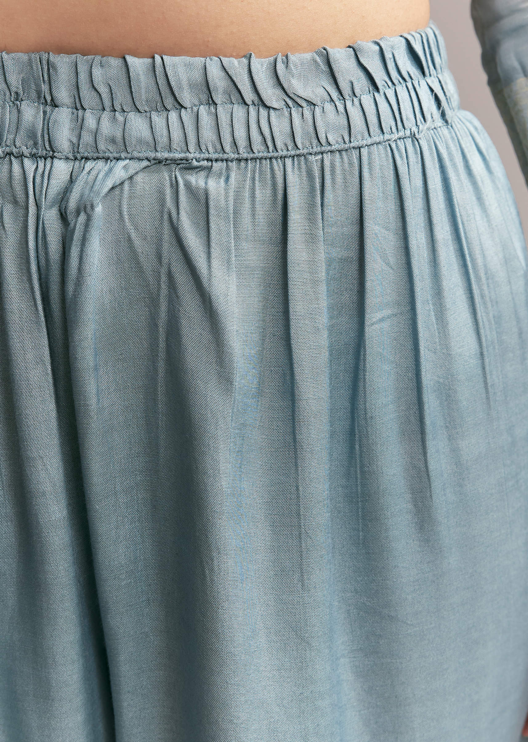Blue Banarasi Kurta Set - Image 6