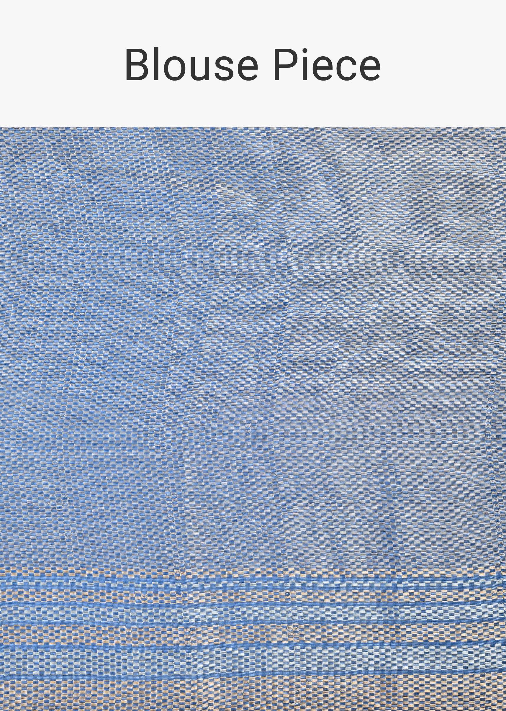 Blue Banarasi Silk Saree With Silver Zari Pallu And Unstitched Blouse Piece - Image 5