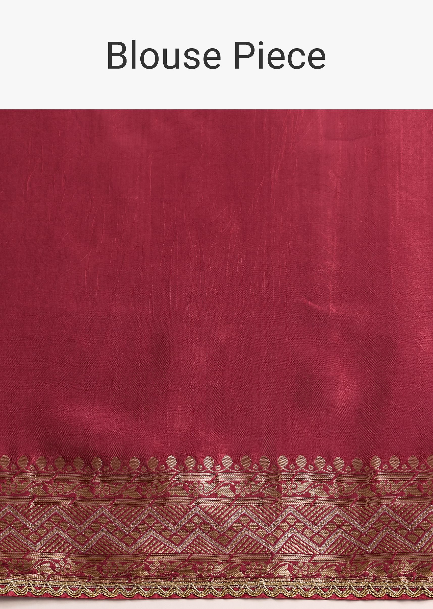Dusty Pink Dola Silk Saree with Zari Weave and Lace Border - Image 10