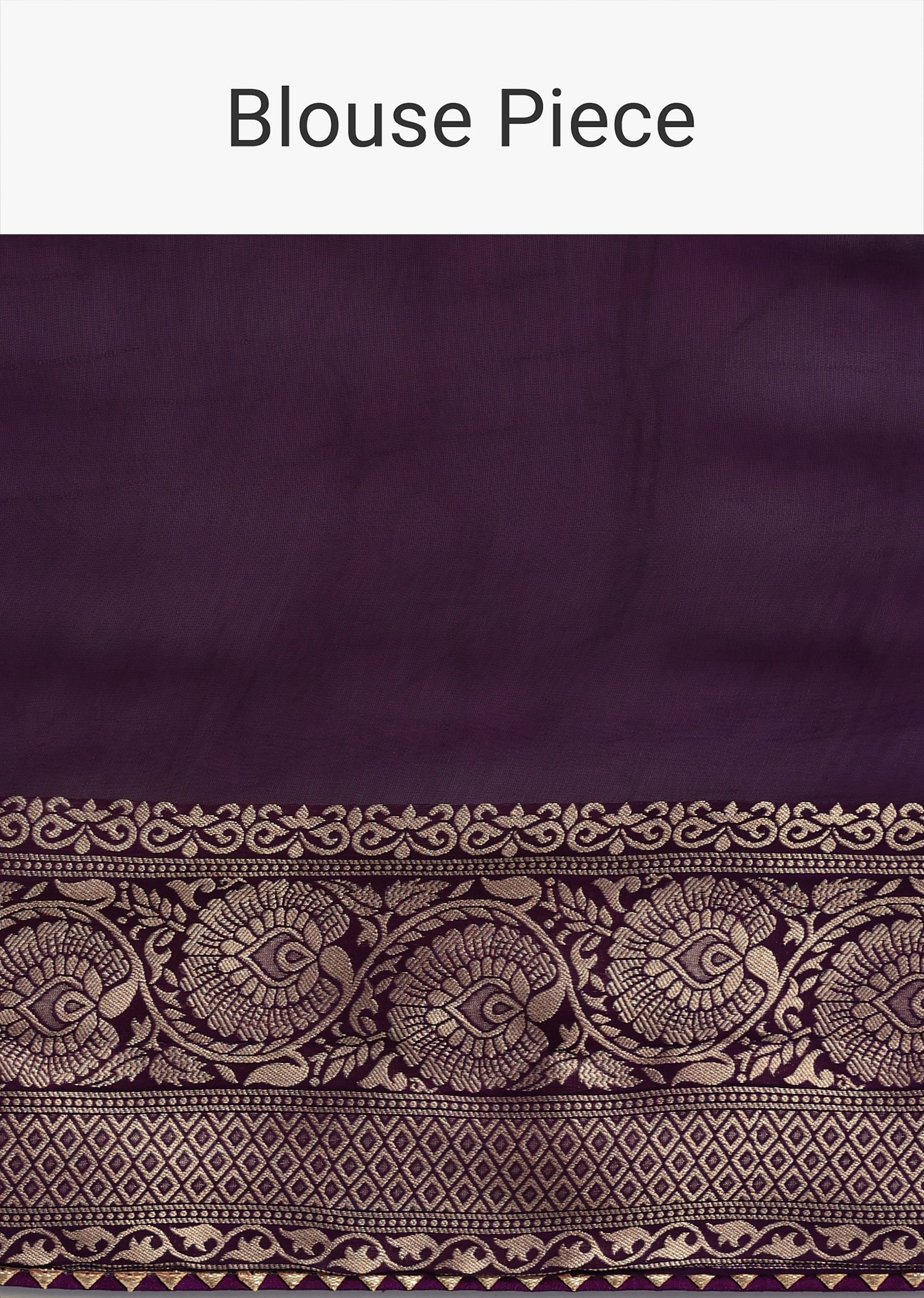 Purple Khaddi Georgette Woven Saree In Bandhani Detail With Gotta Patti Border - Image 10